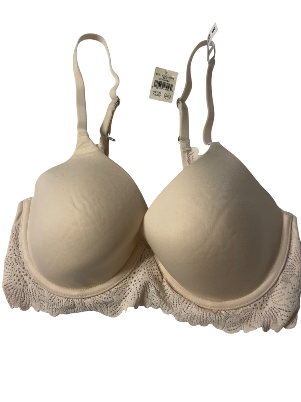 AERIE NWT Sunnie Bloom Lace Full Coverage Lightly Lined Underwire Bra Ivory 32D